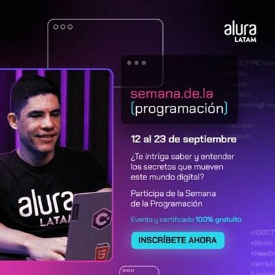 alura jenson2024|Alura Latam abre plazas para taller de Programación con .